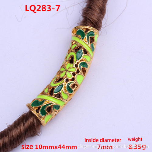 Wholesale Fashion DIY Retro hollow alloy bend Jewelry beaded dreadlocks Ring hair accessories for braids
